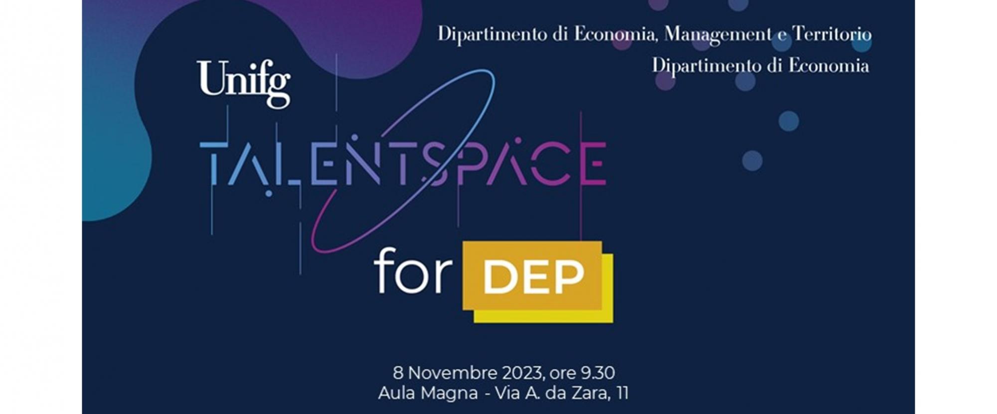Talent Space for DEP - 8 novembre, Via A. da Zara, 11