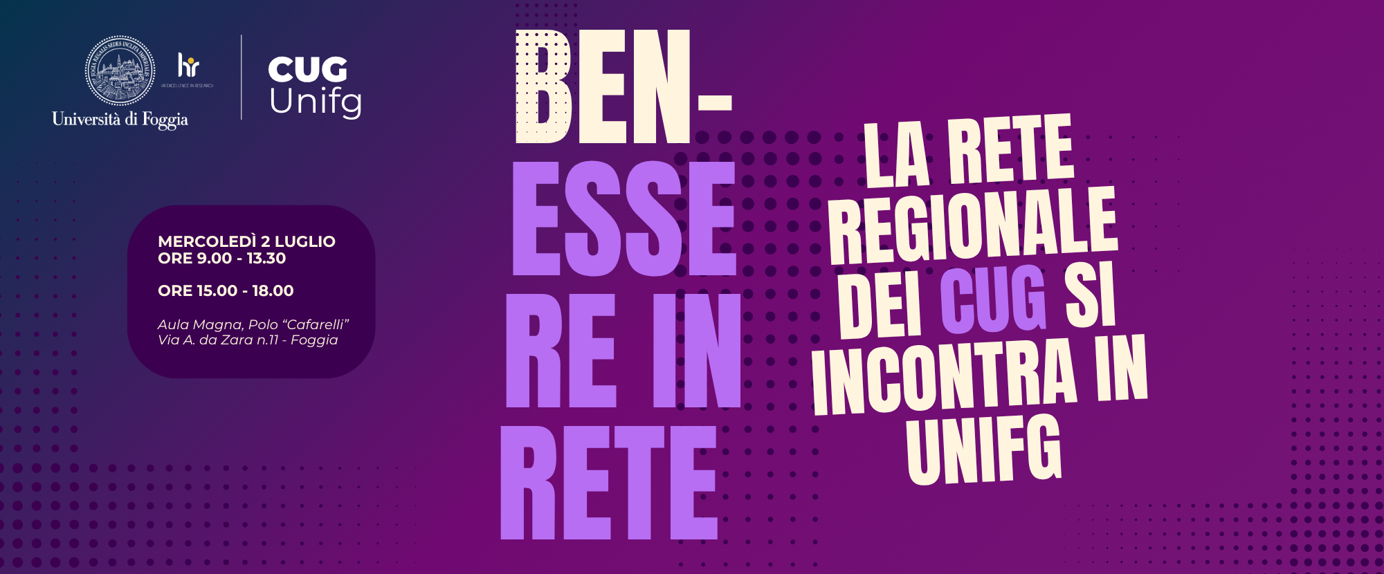 Incontro dei CUG in Unifg